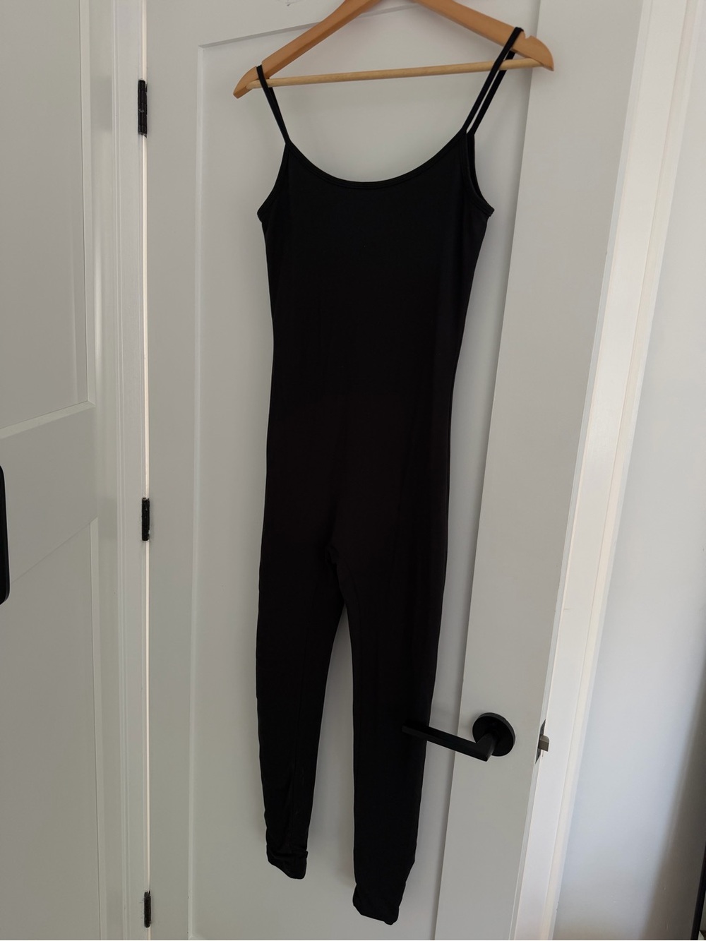 BUMPSUIT Black Slim Jumpsuit with Spaghetti Straps